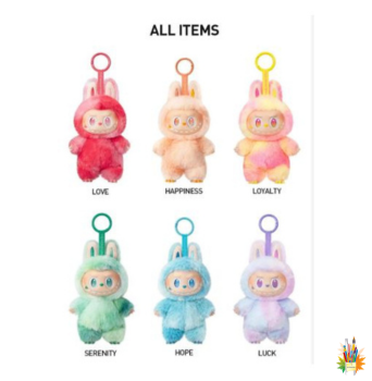 Labubu V3 Original 7" Plush Doll – Premium Monster Plushie with Hanging Loop & Keychain