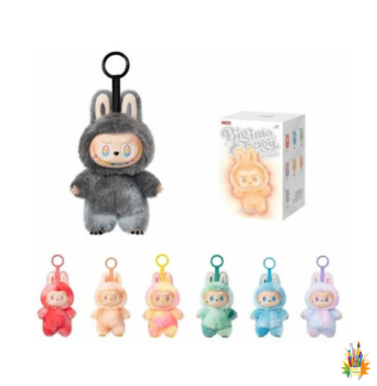 Labubu V3 Original 7" Plush Doll – Premium Monster Plushie with Hanging Loop & Keychain