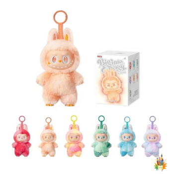 Labubu V3 Original 7" Plush Doll – Premium Monster Plushie with Hanging Loop & Keychain