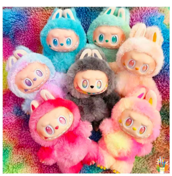 Labubu V3 Original 7" Plush Doll – Premium Monster Plushie with Hanging Loop & Keychain